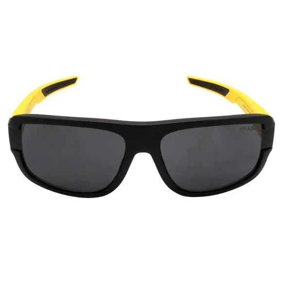 🔥Sale! Prada Yellow Dark Grey Men's Sunglasses
